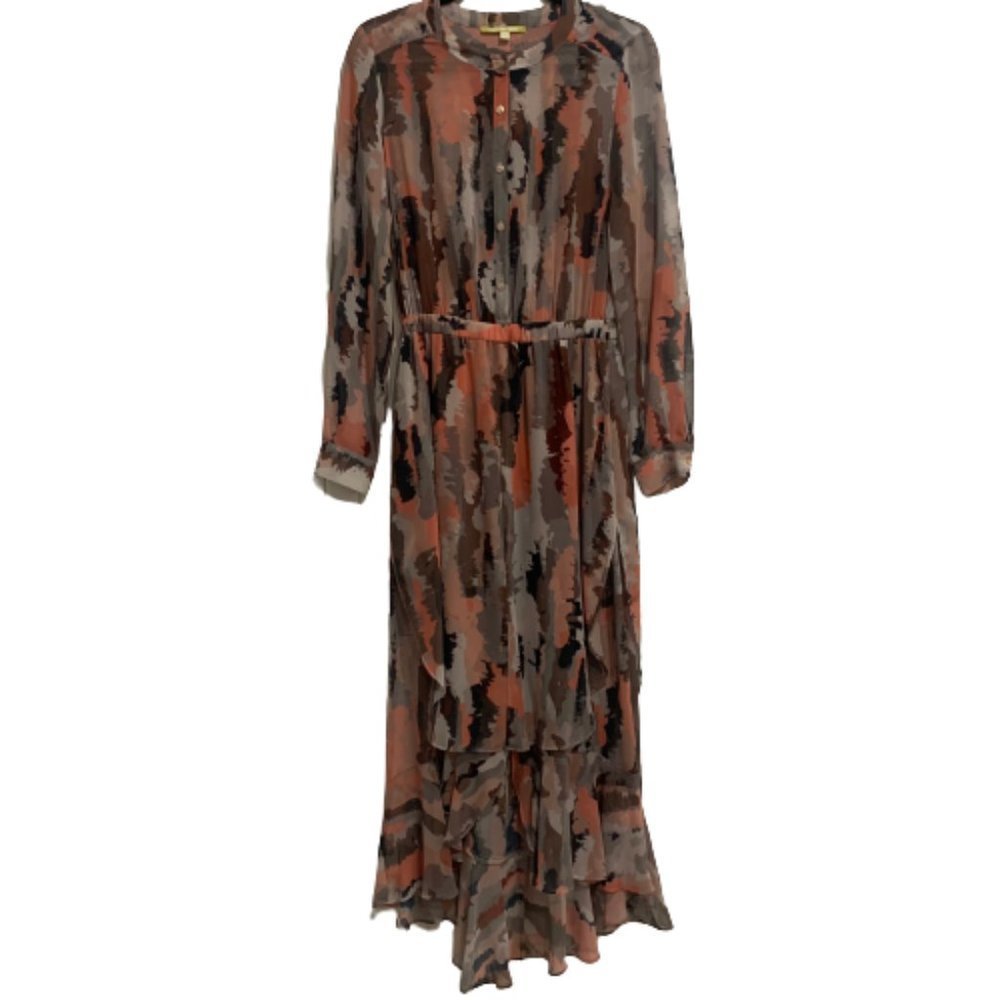 Gianni Bini Long Sleeve High-Low Maxi Dress Women’s Size Small